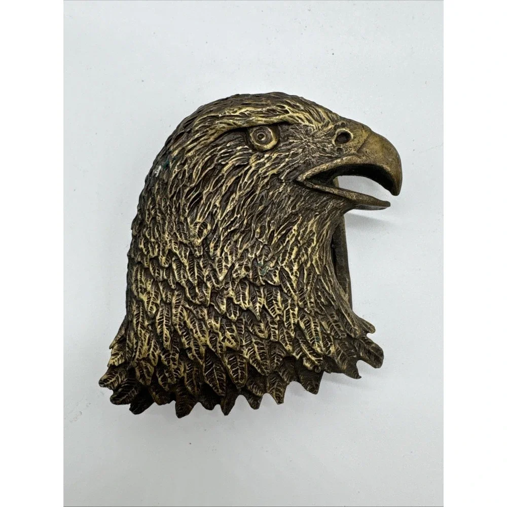 Leoma Lovegrove‎ 1979 Solid Brass Eagle Vintage Belt Buckle